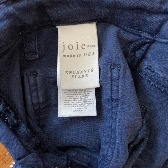 Joie Enchante Flare Jeans in Dark Navy Size 26 - Picture 11 of 12